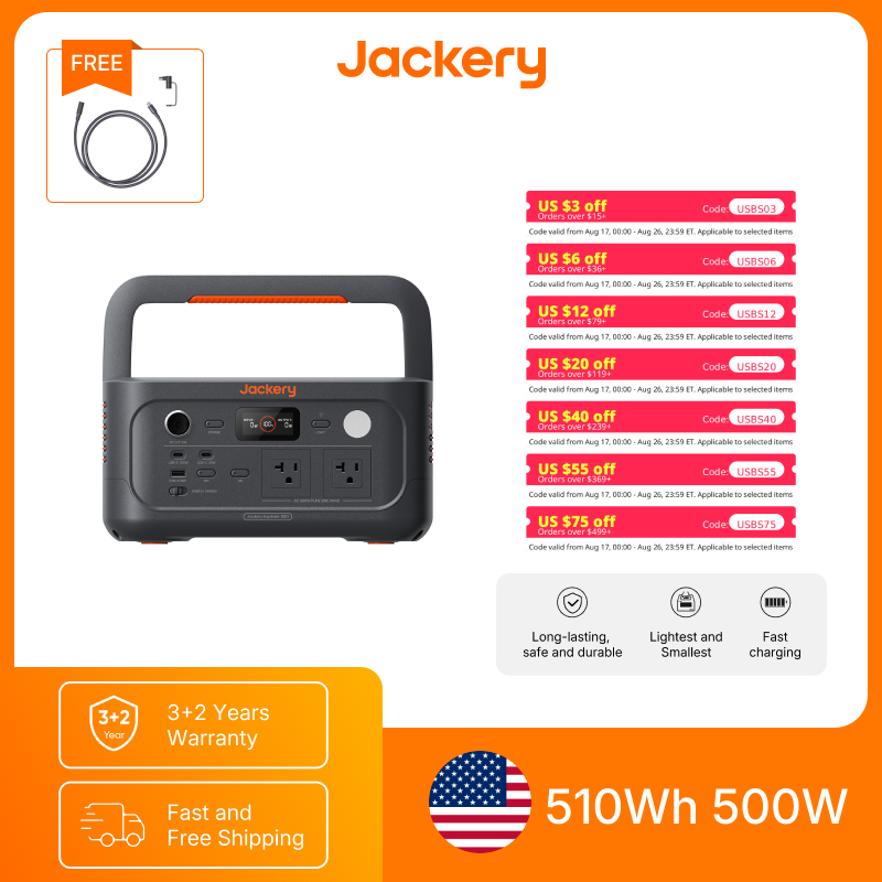 Power Outdoor Jackery - Przenośna stacja zasilania Jackery Explorer 500