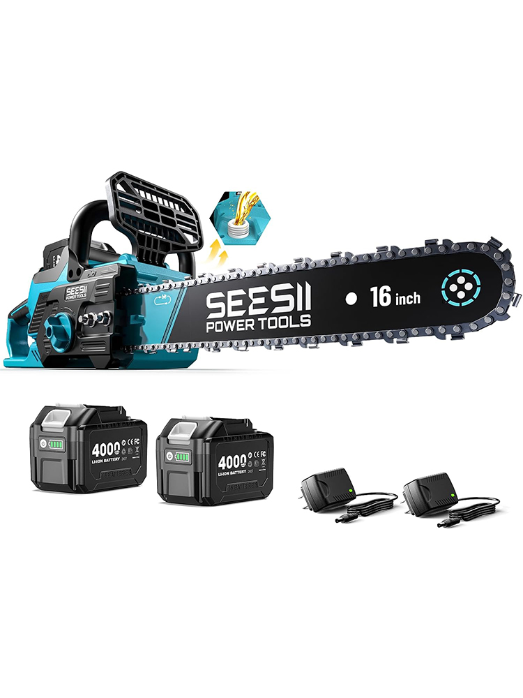Electric Chainsaw Battery - SEESII 40V 16'' Akumulatorowa Piła Łańcuchowa