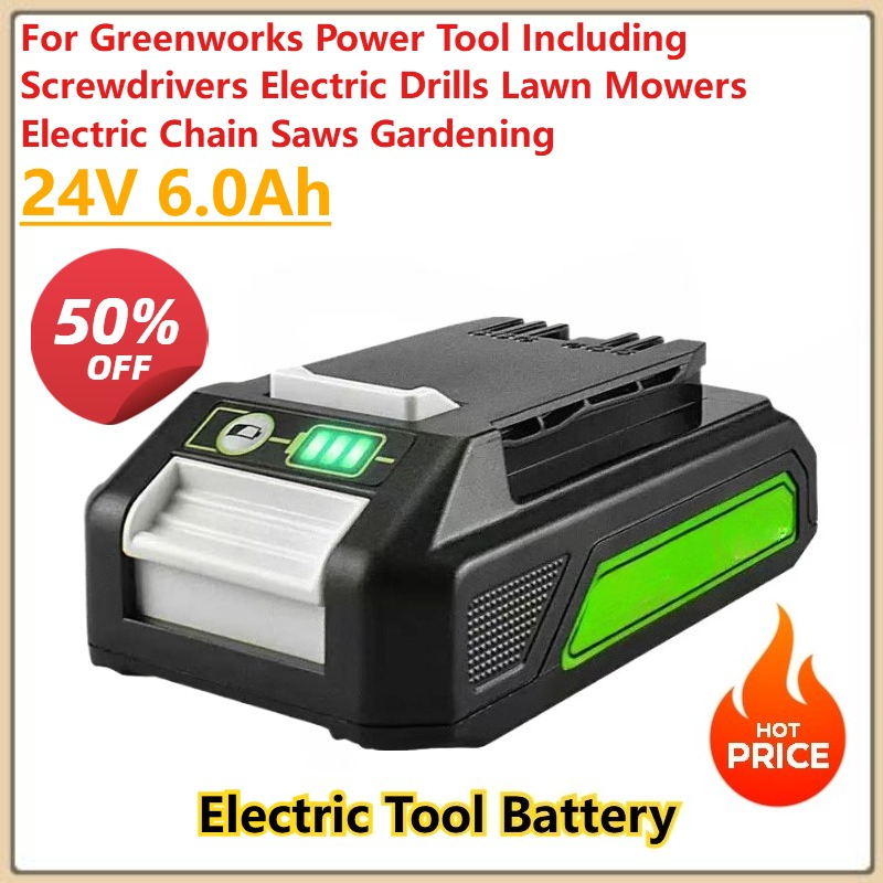 Electric Chainsaw Battery - Akumulatory do elektronarzędzi Greenworks 24V 6.0Ah,