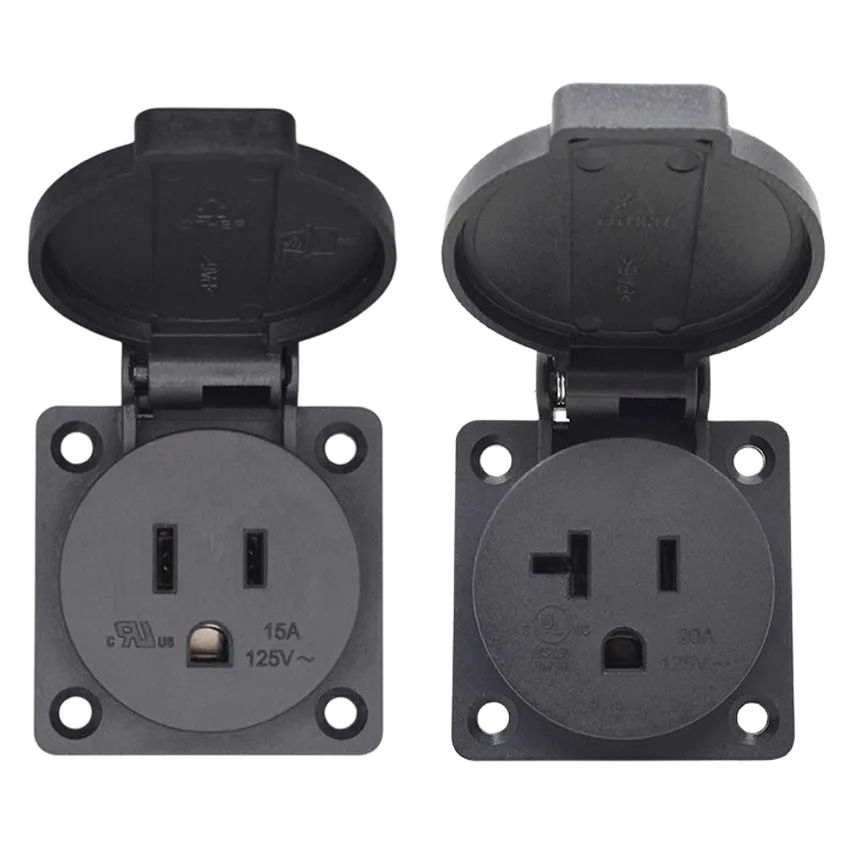 Outdoor Power Receptacle - 1 SZT. Uniwersalne 15A 20A Amerykańskie