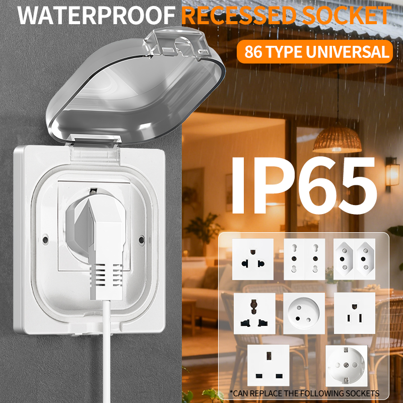 Outdoor Power Receptacle - Gniazdo zewnętrzne IP65, wodoodporne, 16A, dużej