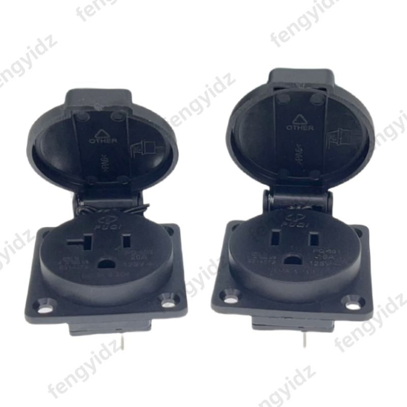 Czarny 125V 15A 20A IP44 CE am – Outdoor Power Receptacle recenzja i cena
