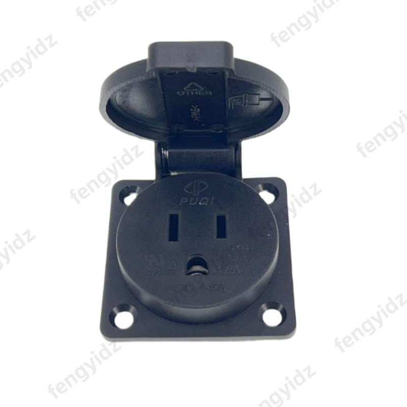 Czarny 125V 15A 20A IP44 CE am – Outdoor Power Receptacle recenzja i cena