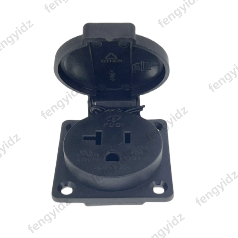 Czarny 125V 15A 20A IP44 CE am – Outdoor Power Receptacle recenzja i cena