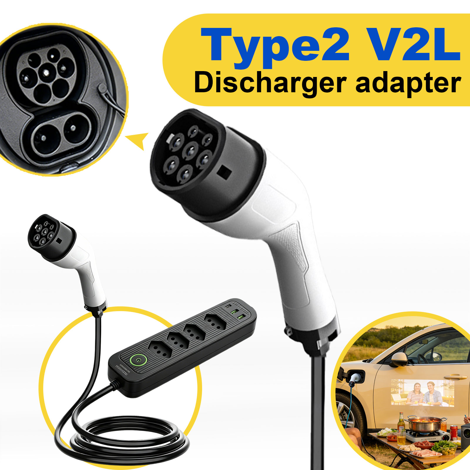 Adapter rozruchowy Type2 V2L 1 – Outdoor Power Port recenzja i cena