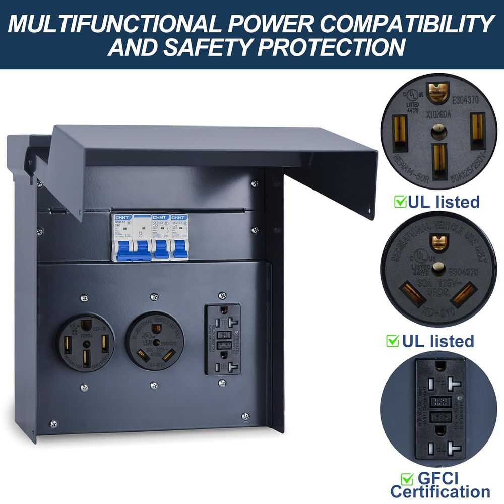 Panel elektryczny do kampera z – Outdoor Power Receptacle recenzja i cena