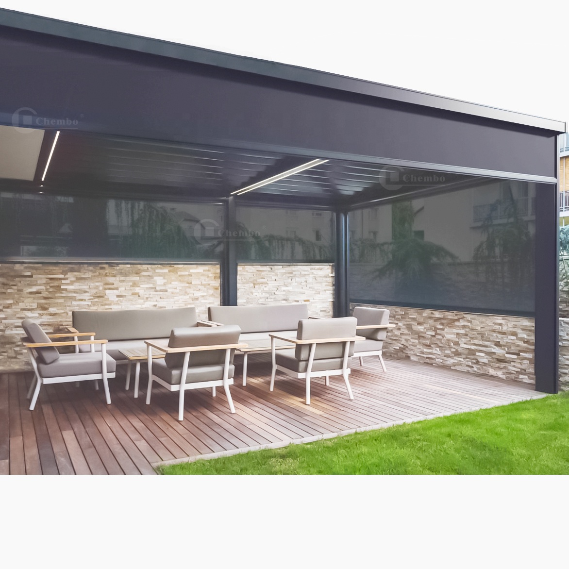 Inteligentne sterowanie Wodood – Outdoor Power Roller Shades recenzja i cena