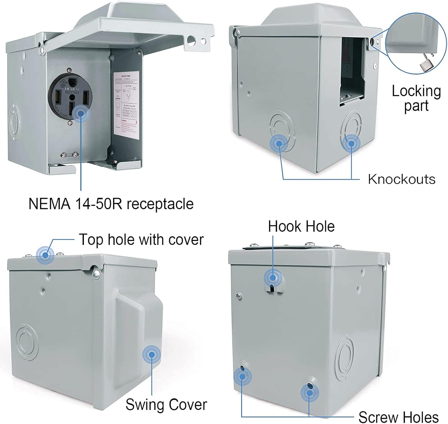 30/50 A 125/250 V RV Power Out – Outdoor Power Receptacle recenzja i cena
