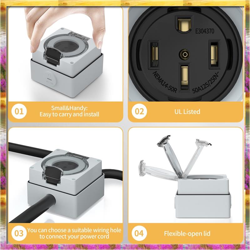 AA46 HOT-50Amp Zewnętrzna skrz – Outdoor Power Receptacle recenzja i cena